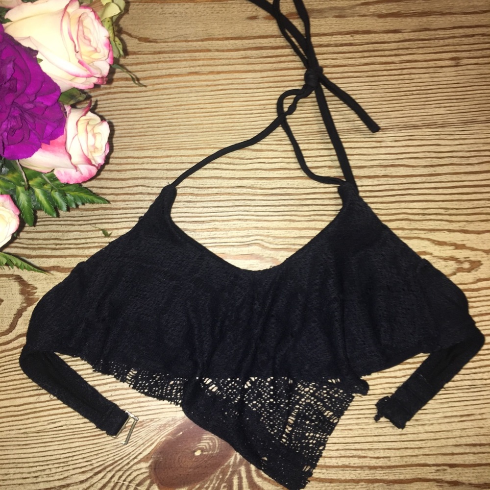 black bikini top